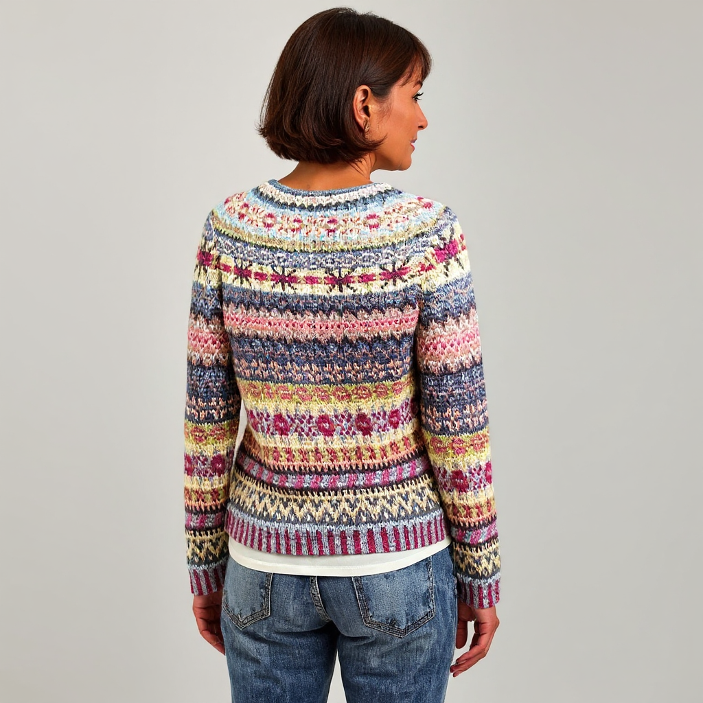 Zoey - Pull en tricot islandais