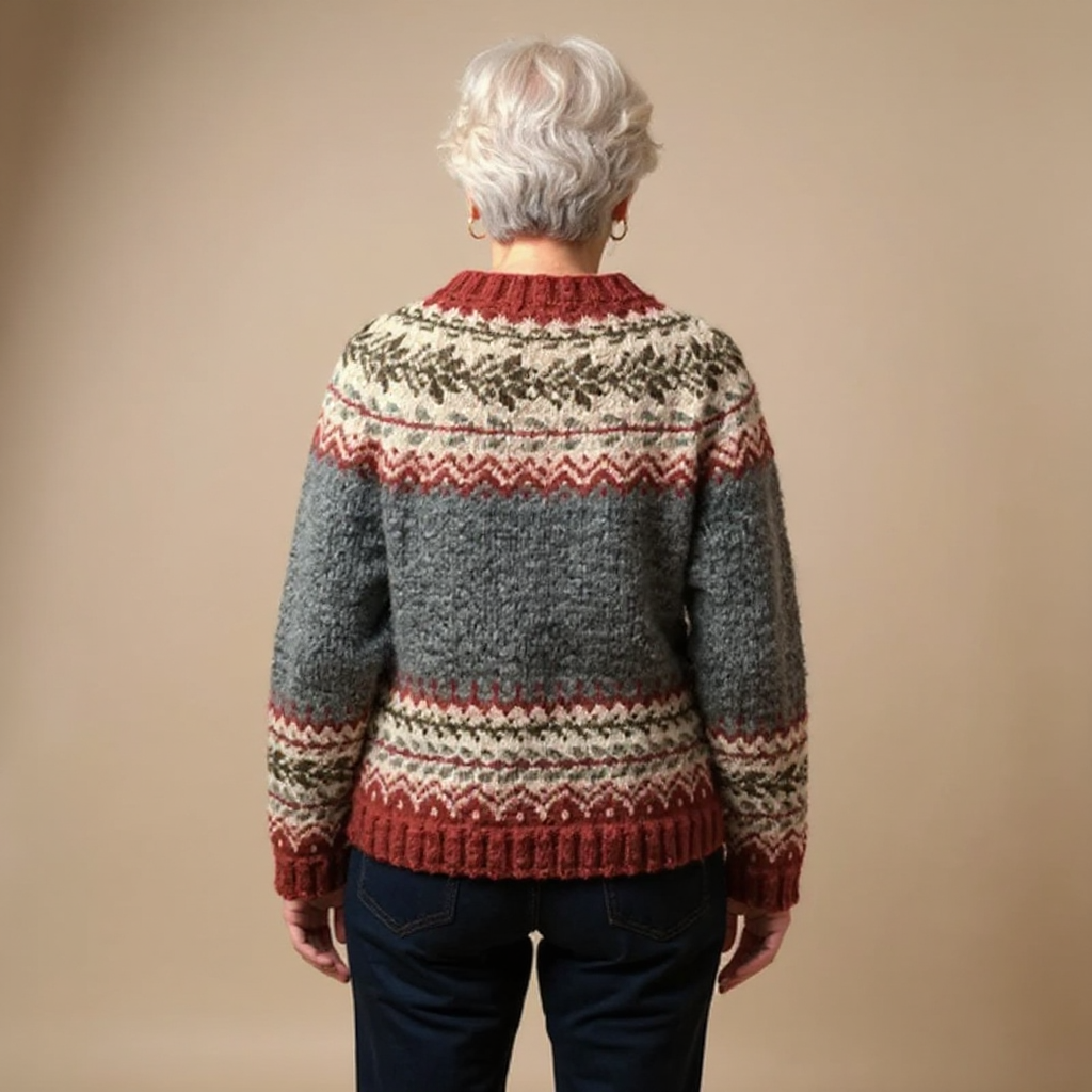 Atasha - Pull en tricot islandais