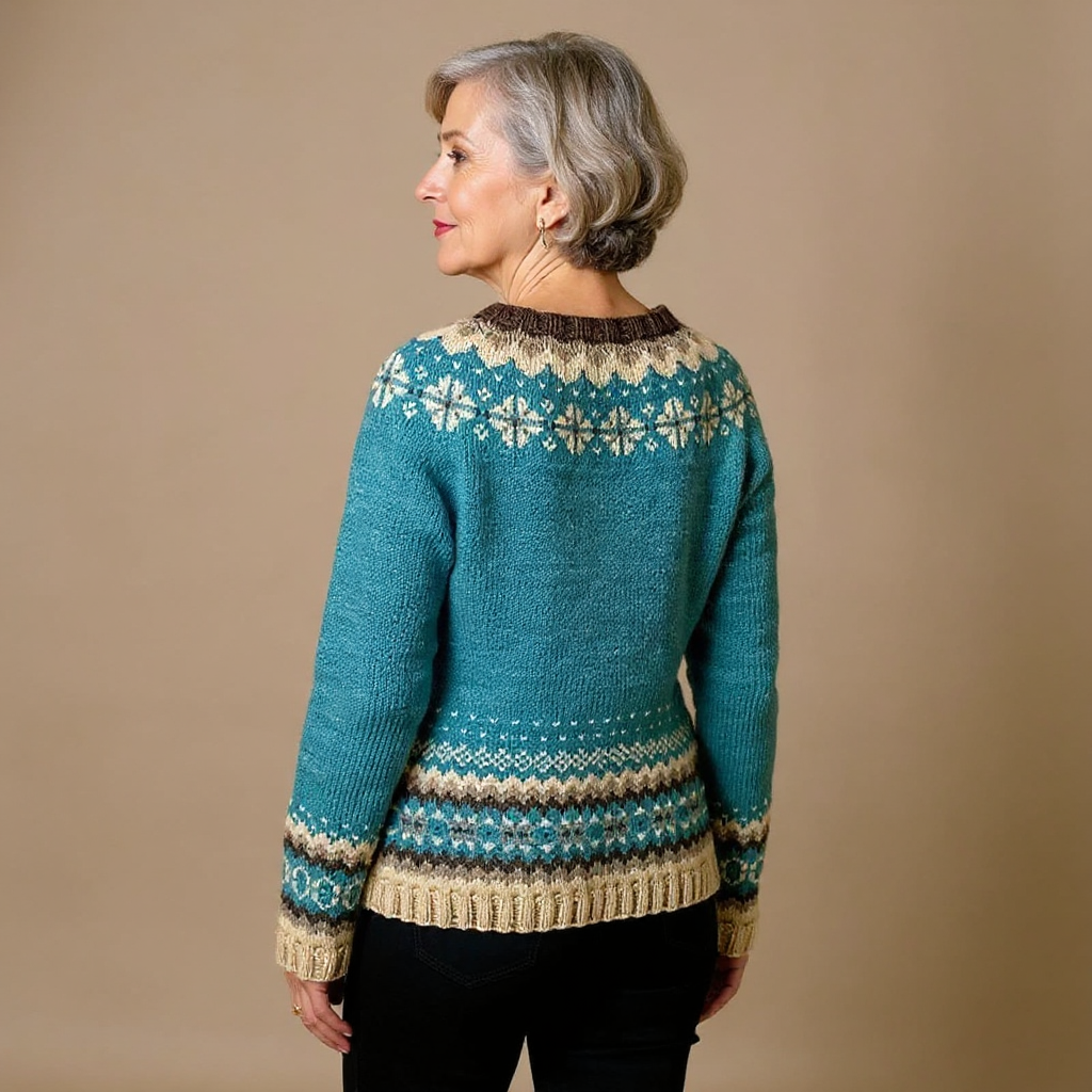 Allaira - Pull en tricot islandais