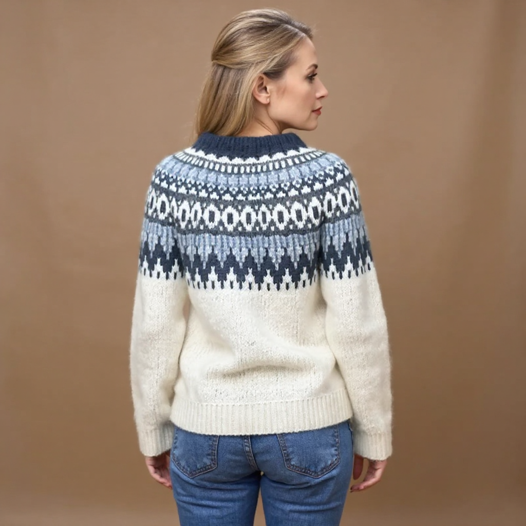 Maecey - Pull en tricot islandais