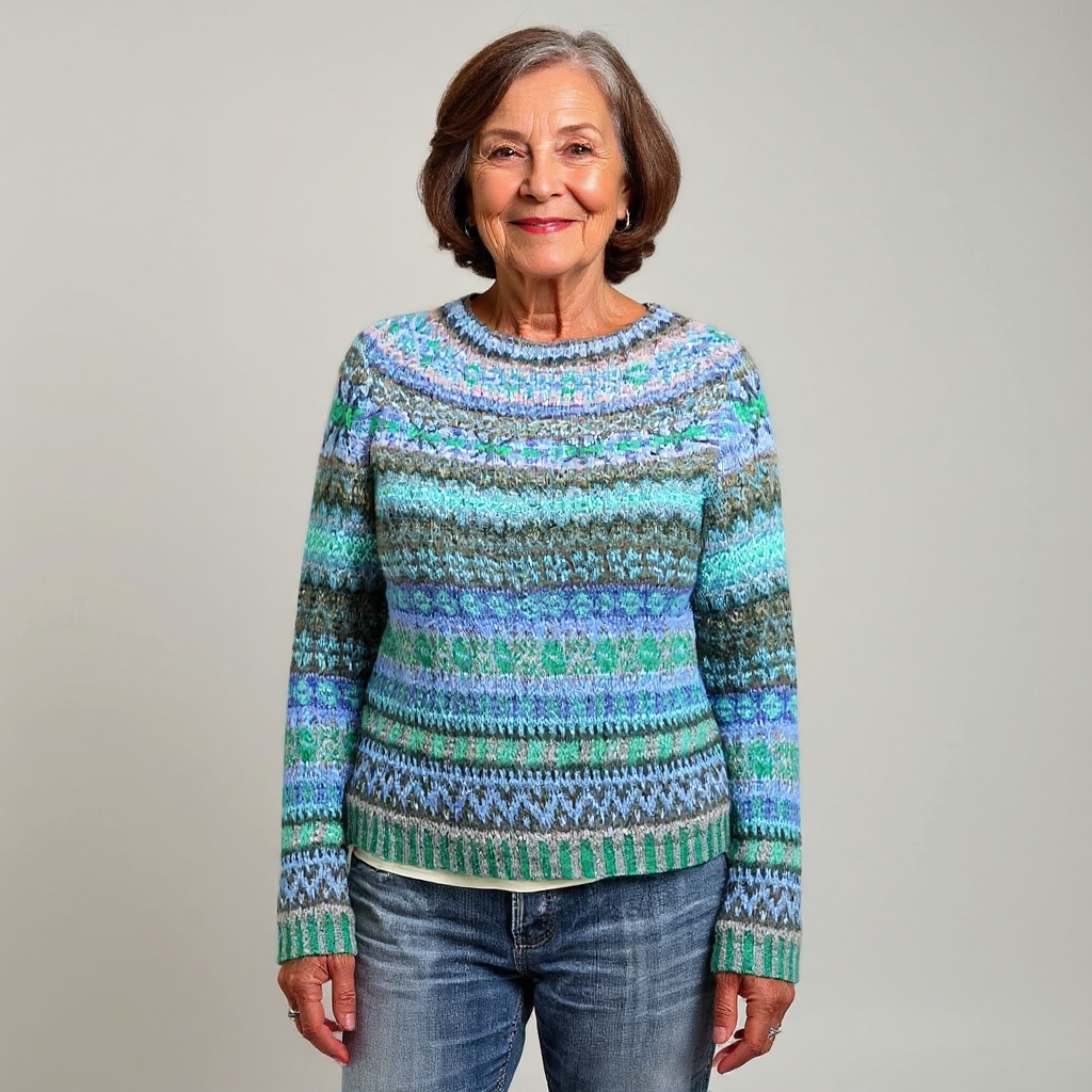 Audrey - Pull en tricot islandais