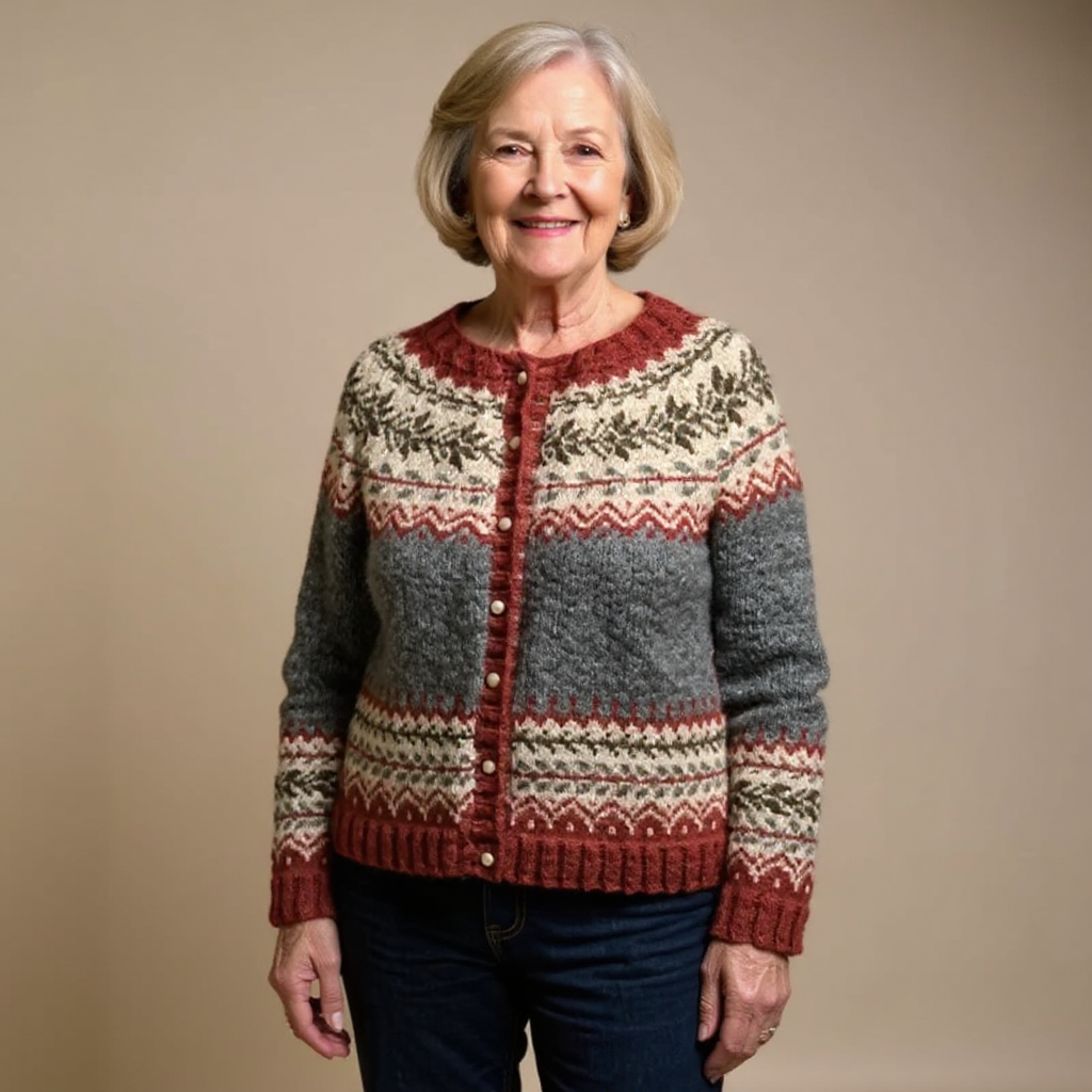 Atasha - Pull en tricot islandais