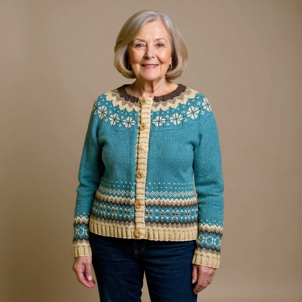 Allaira - Pull en tricot islandais