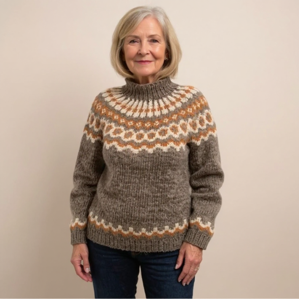 Amara - Pull en tricot islandais
