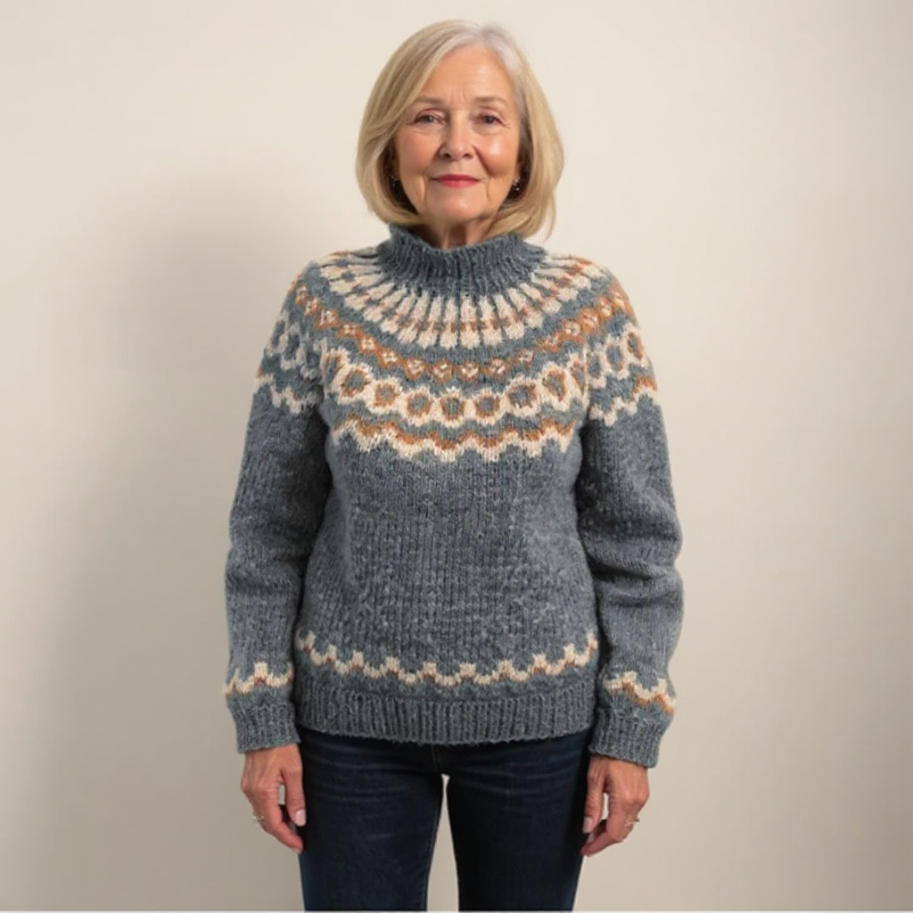 Amara - Pull en tricot islandais