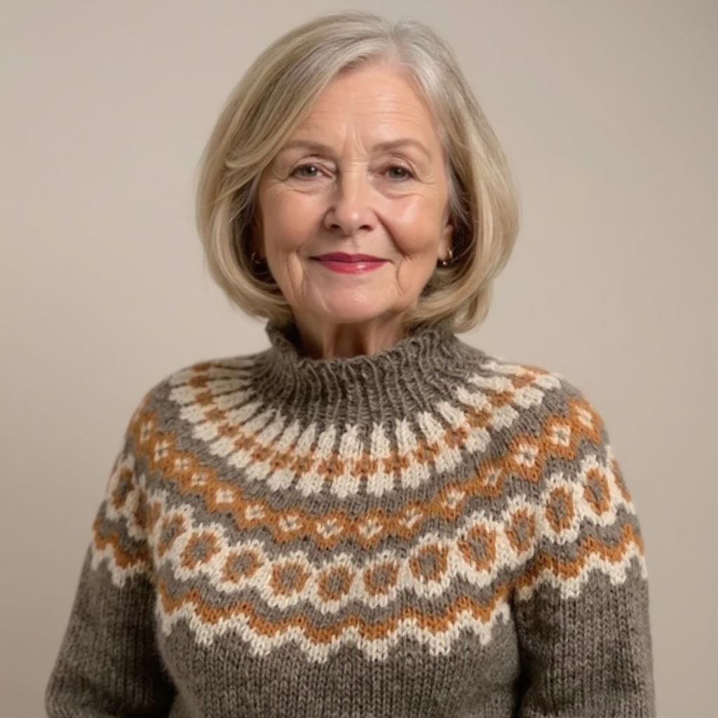 Amara - Pull en tricot islandais