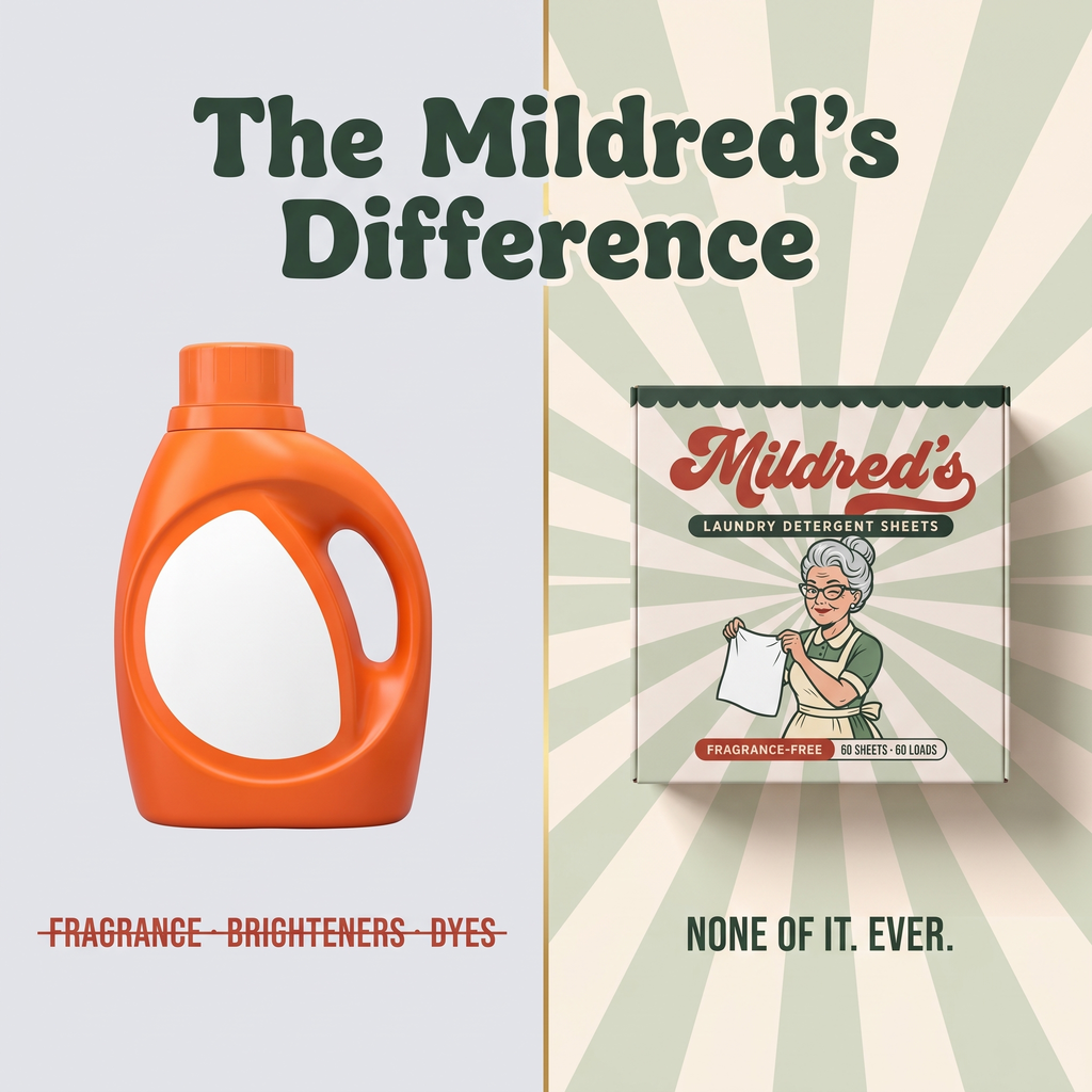 The Mildred's difference vs big-brand detergent