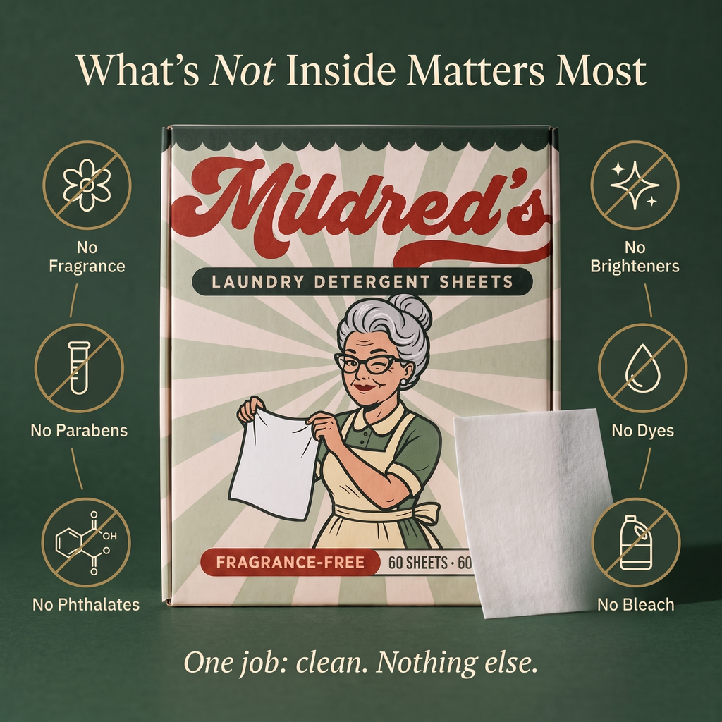 Fragrance-Free Laundry Detergent Sheets — 60 Loads