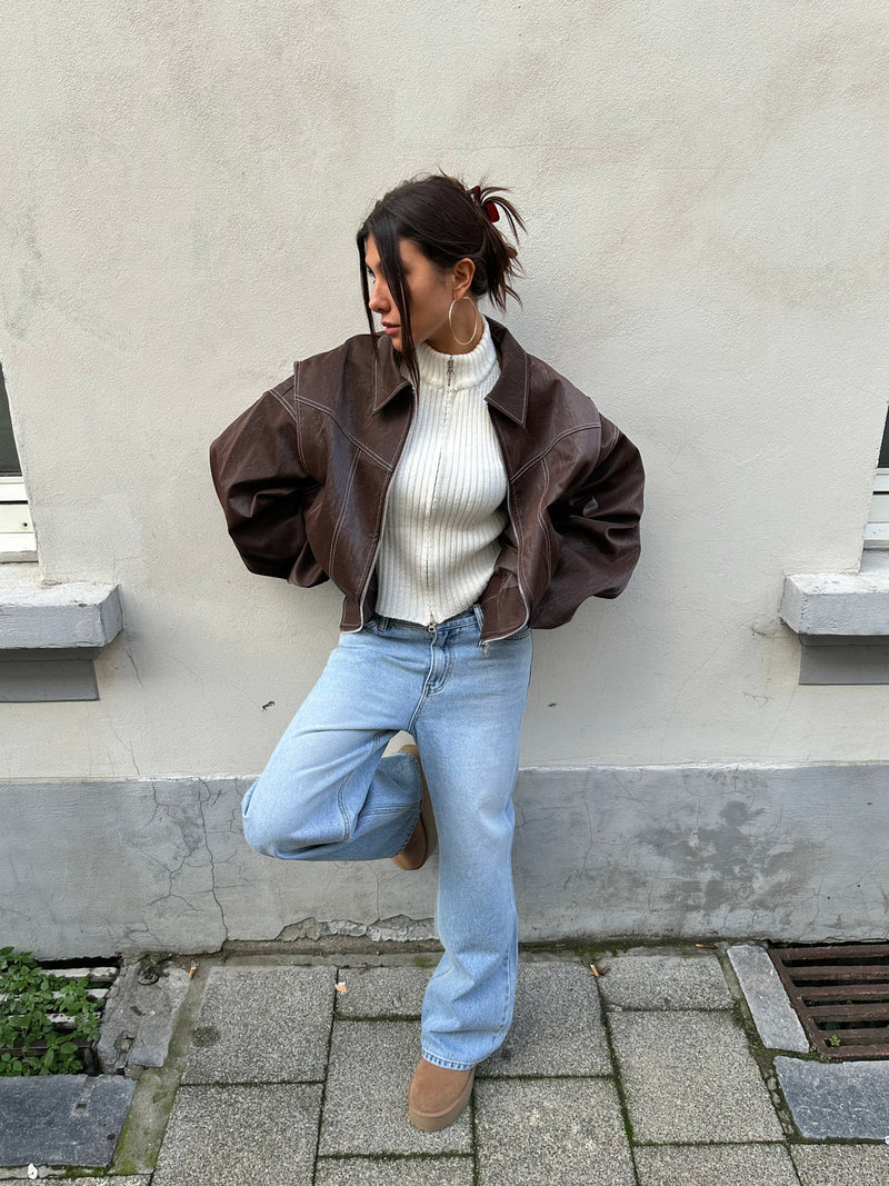NALIYAH - Veste coupe-vent oversize colorblock