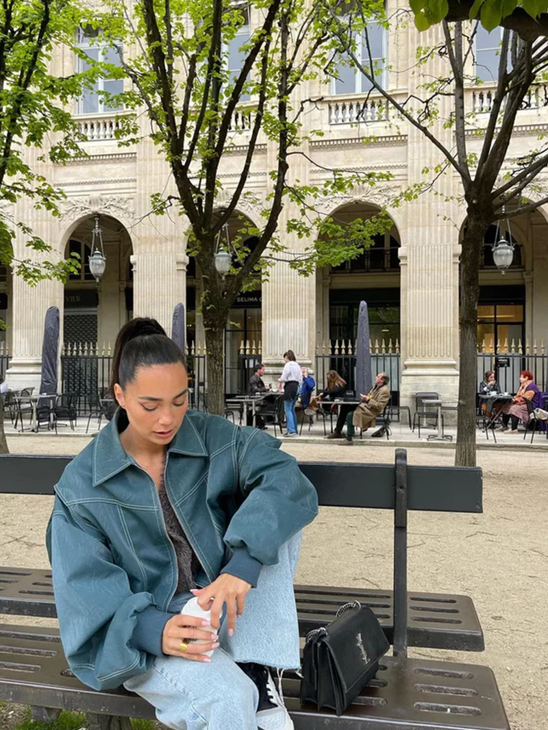 NALIYAH - Veste coupe-vent oversize colorblock