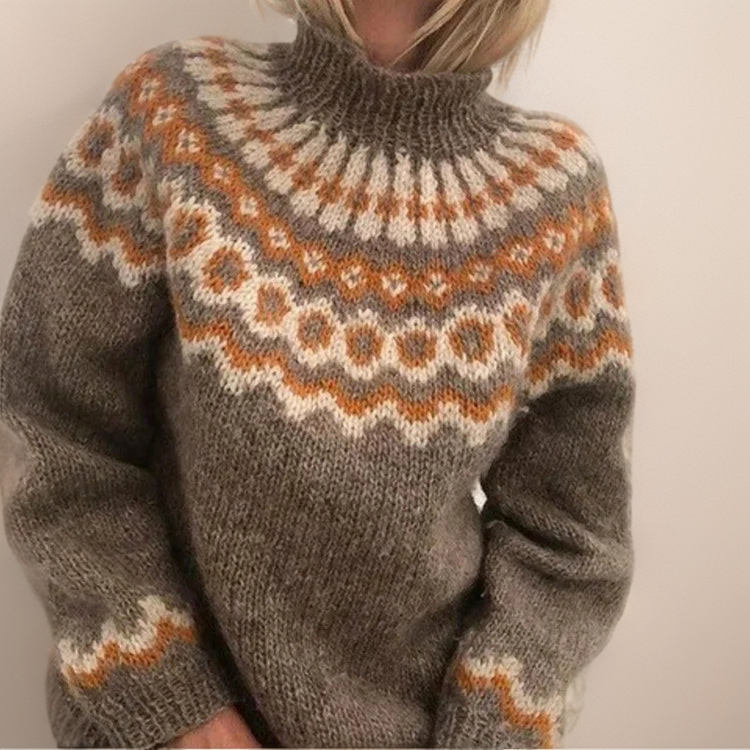 Amara - Pull en tricot islandais