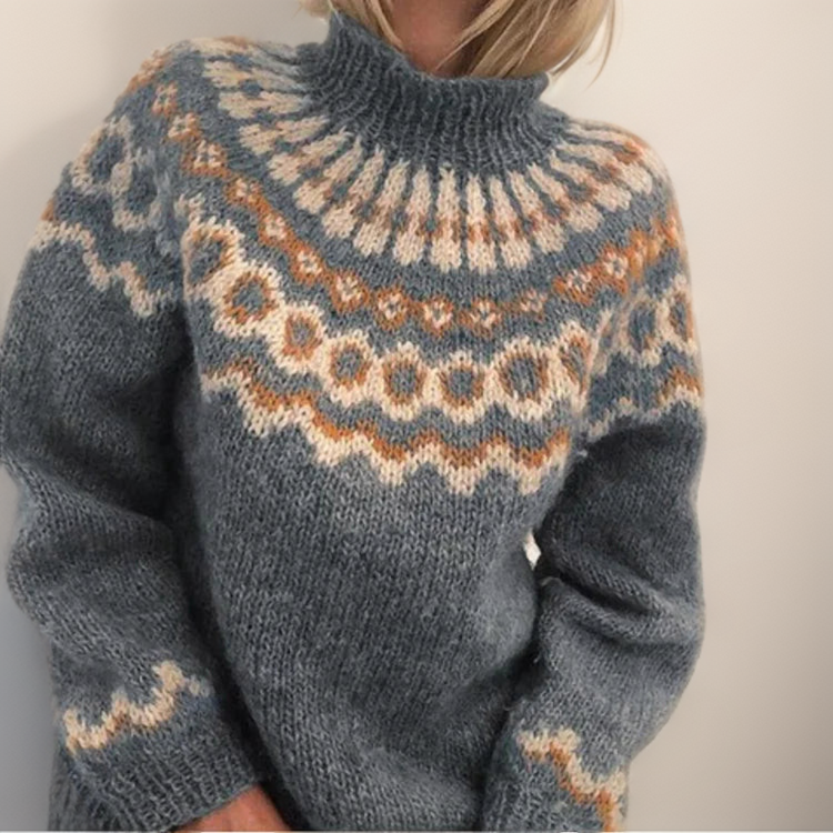 Amara - Pull en tricot islandais