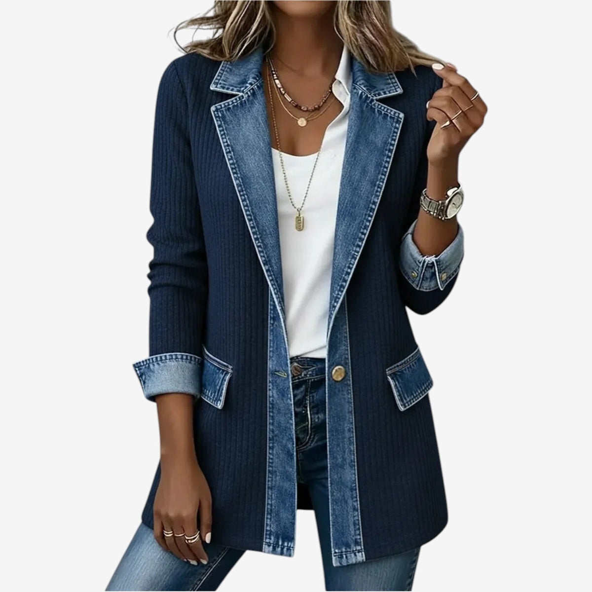 Kerensa - Veste superposée douce au toucher