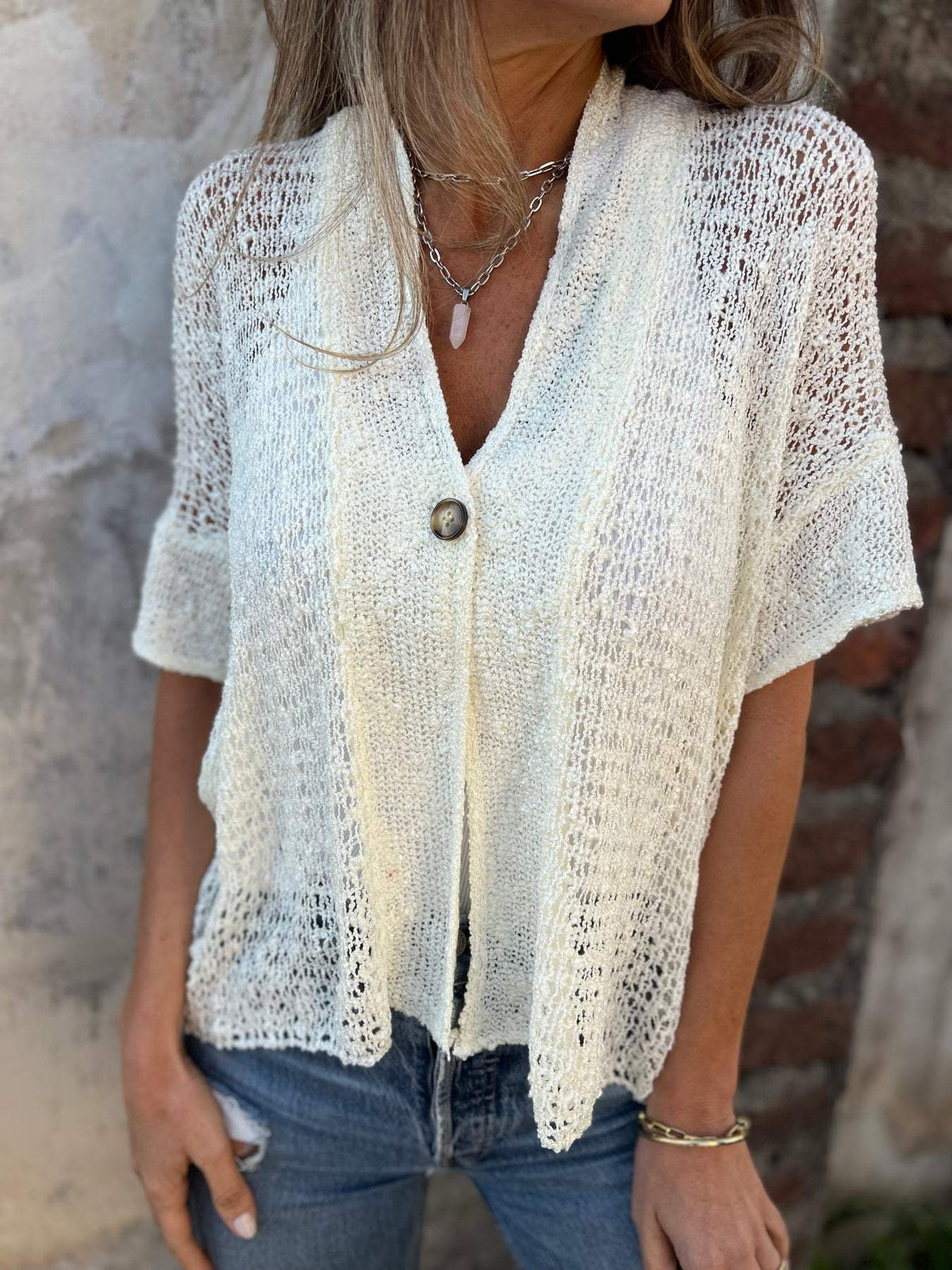 Aya - Cardigan tricoté