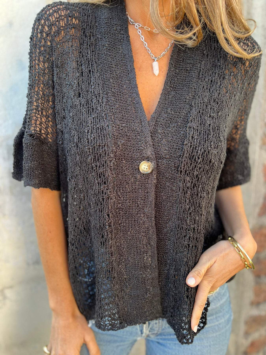 Aya - Cardigan tricoté