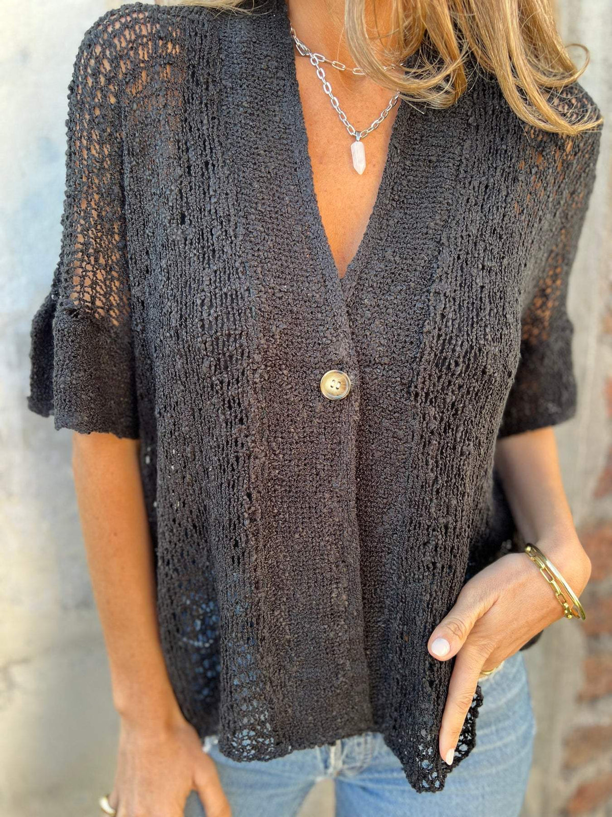 Aya - Cardigan tricoté