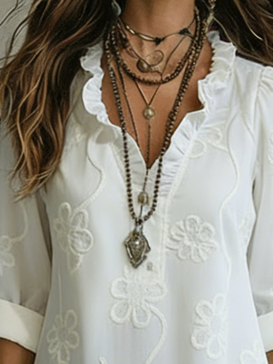 Lilou - Robe trapèze fleurie
