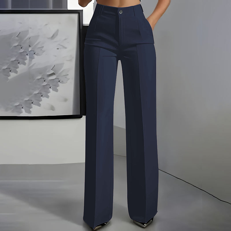 Elara - Pantalon de costume large taille haute