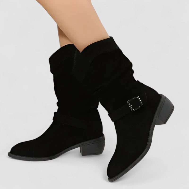 Delphine - Bottines orthopédiques en daim