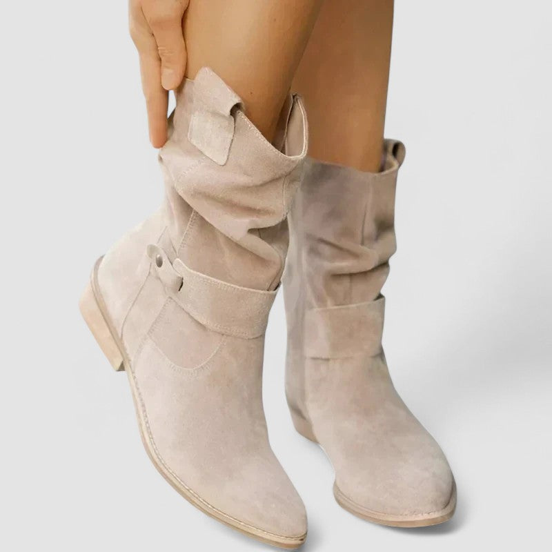 Delphine - Bottines orthopédiques en daim