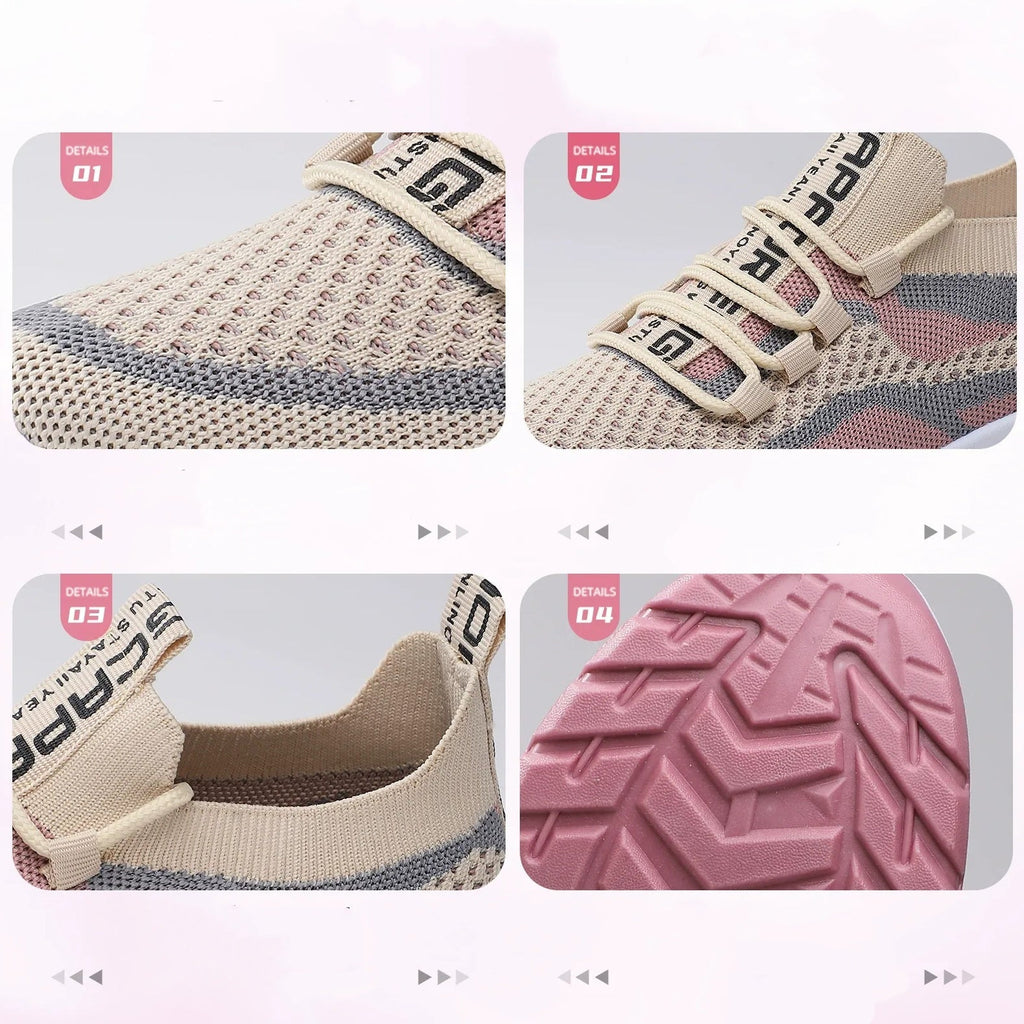 Xarae - Baskets de course légères et rembourrées à lacets