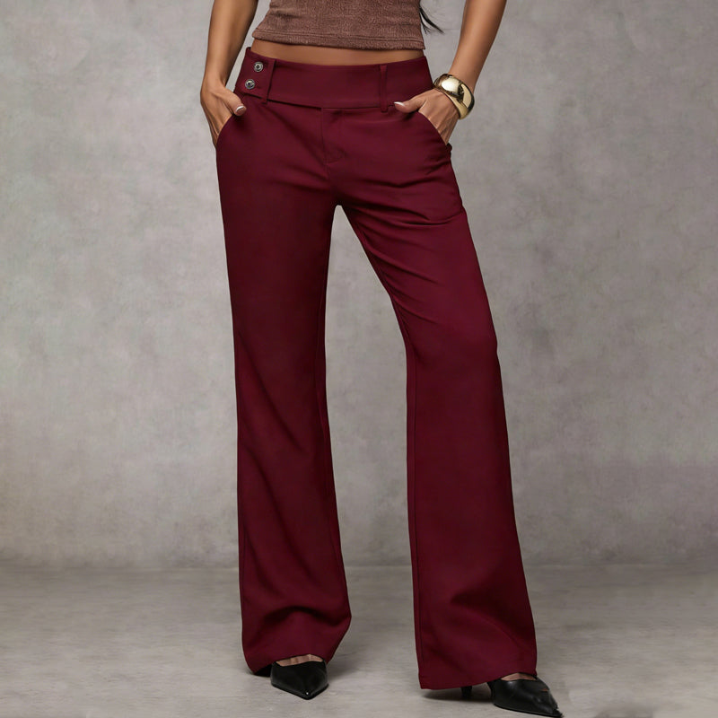 Elowra - Pantalon de costume évasé sur mesure