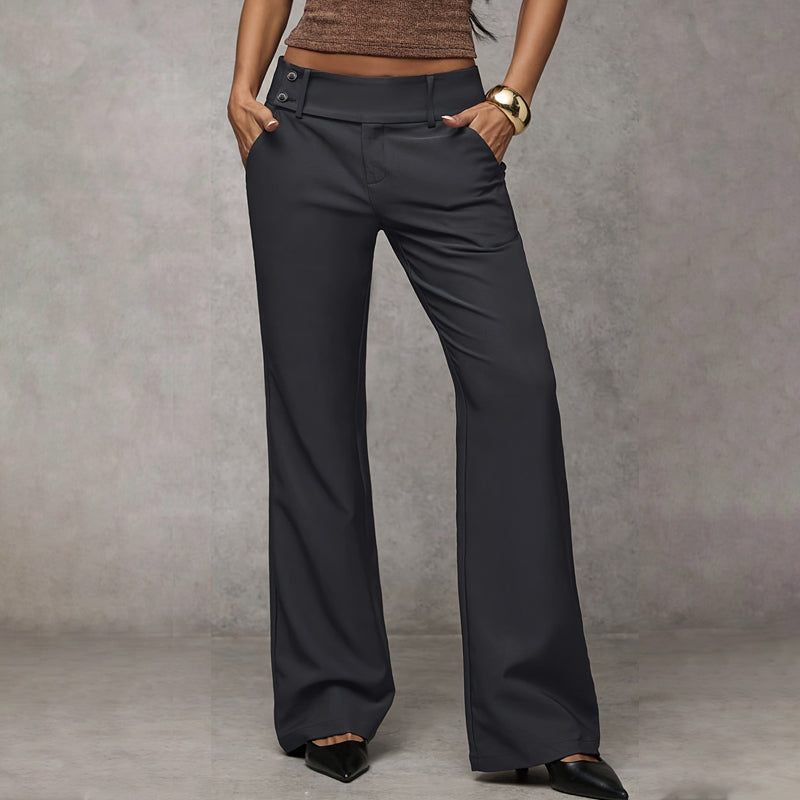Elowra - Pantalon de costume évasé sur mesure