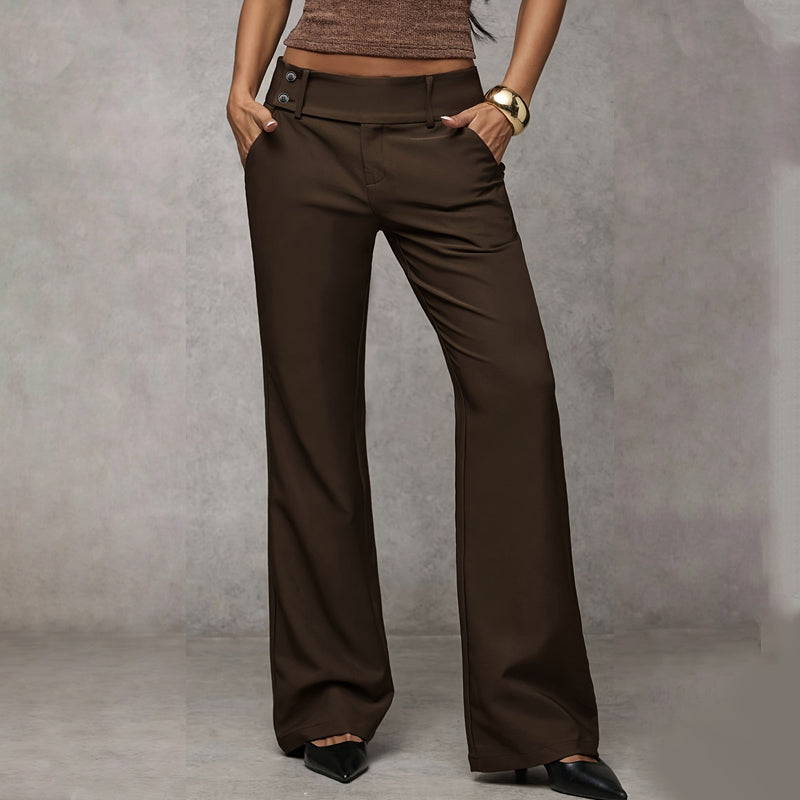 Elowra - Pantalon de costume évasé sur mesure