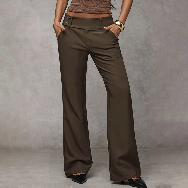Elowra - Pantalon de costume évasé sur mesure