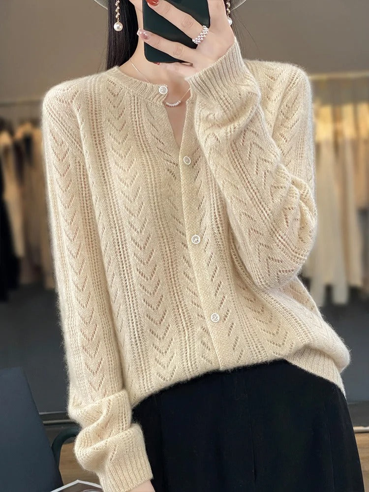 Alex - Cardigan en laine douce