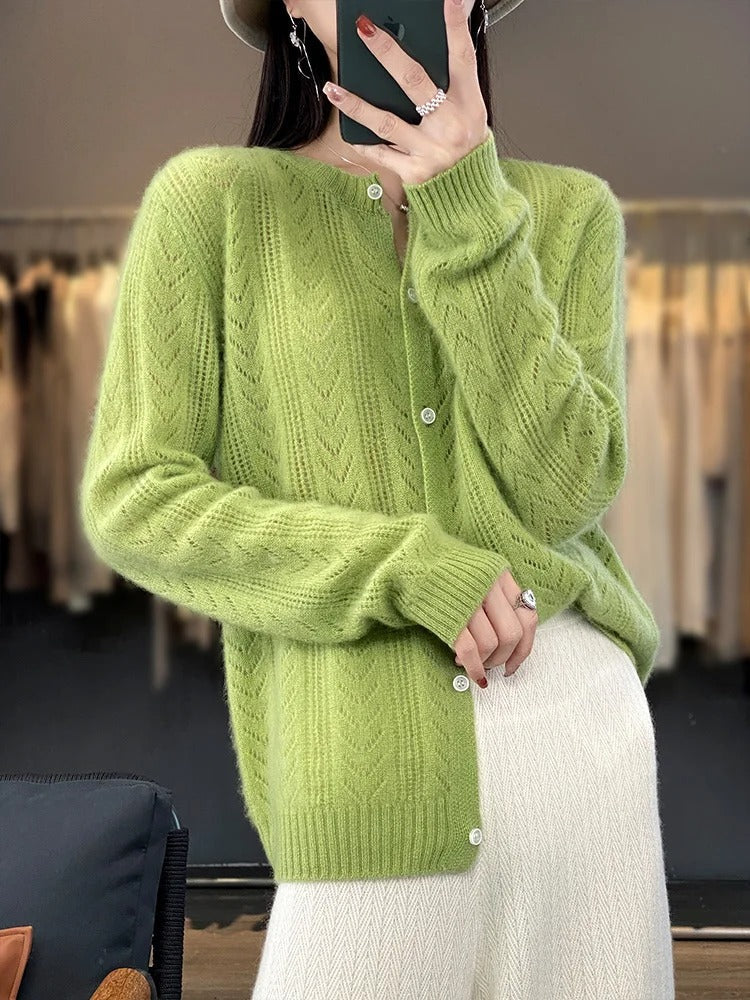 Alex - Cardigan en laine douce