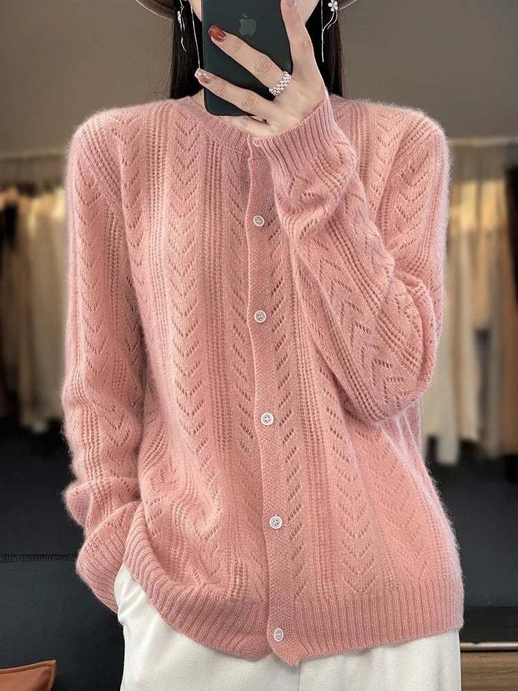 Alex - Cardigan en laine douce