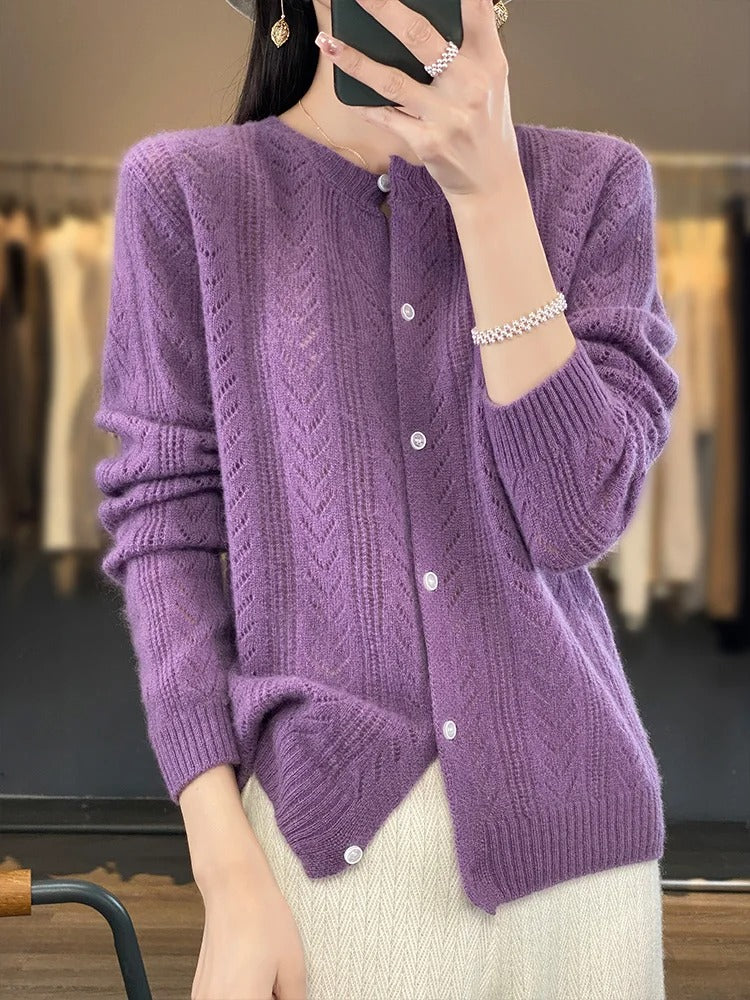 Alex - Cardigan en laine douce